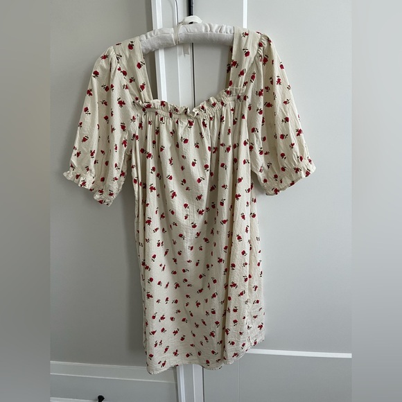 ICHI Cream Floral Dress - Picture 4 of 4